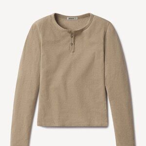 Buck Mason Beige Long Sleeve Top *NWT*